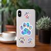 50PCS Cute Pet Claw Print Stickers Colorful Cats Dogs Animals Paw Decals Waterproof Vinyl Sticker for Scrapbooking Laptop Tablet