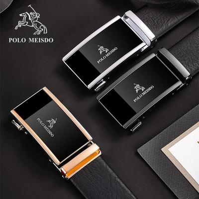 Cinturón Paul para Hombre de Cuero Genuino con Hebilla Automática, Estilo Empresarial de Alta Gama, Cinturón de Piel de Vacuno de Capa Superior