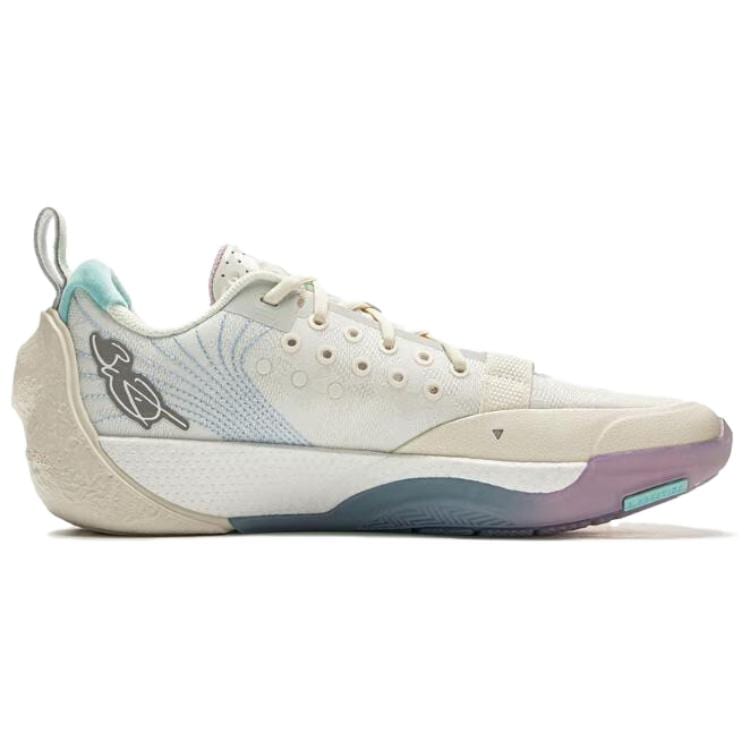 Li Ning All City 13 Niedrige Basketballschuhe Herren Weiß Blau ABAV017-1