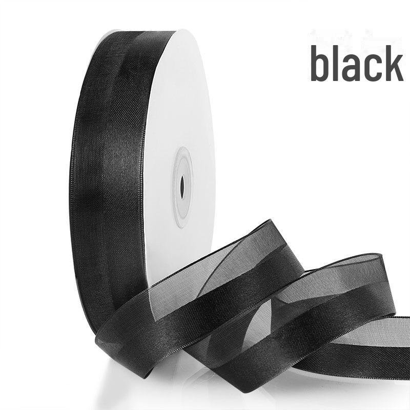 

Лента из атласа и пряжи шириной 2,5 см для украшения подарков, тортов и свадебных коробок