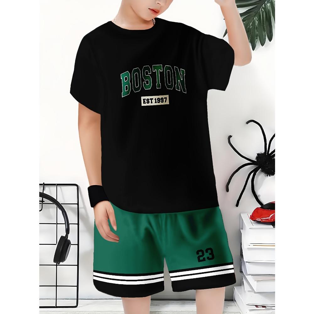 Summer children s short sleeved set, suitable for outdoor sports 150