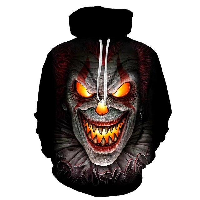 

Новинка 2022 года, толстовка с 3D принтом черепа для мужчин и женщин, модные толстовки, осенне-зимняя уличная одежда в стиле Харадзюку XXXL