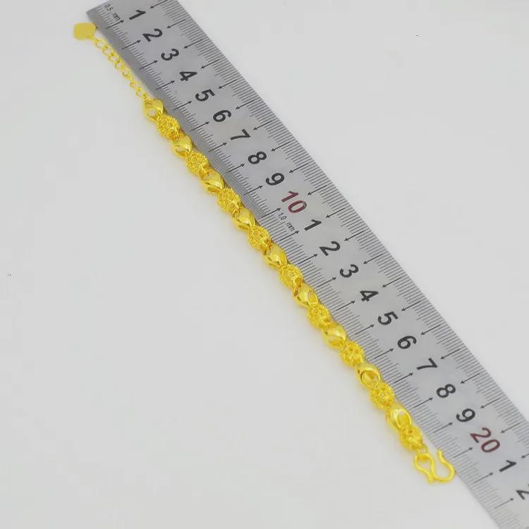 Euro Vietnamese Gold-Plated Lucky Bead Bracelet - Fashionable & Versatile for Women