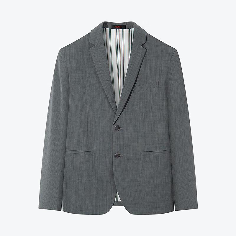 Septwolves Men's Slim Fit Flat Lapel Suit Jacket