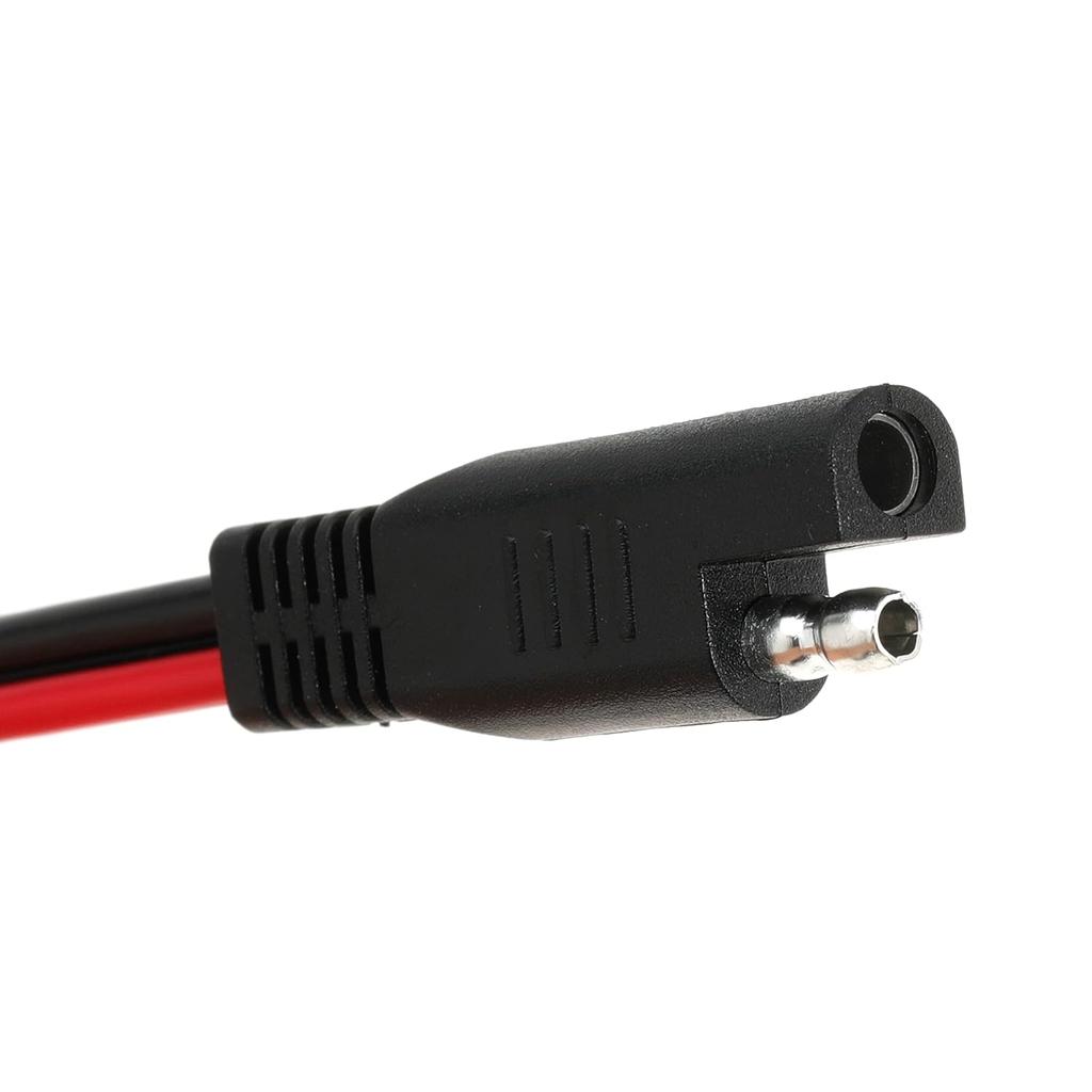 12 AWG SAE To SAE Extension Cable 12 Gauge 2-Pin SAE Connector Extension Cord With Dual Head Plug For Solar Panel Automotive Car Motorcycle 12In