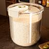 7.5Kg Automatic Rice Dispenser Insect-Proof Pet Food Rice Organizer Moisture-Proof Sealed Grain Cereal Dispenser Large Capacity