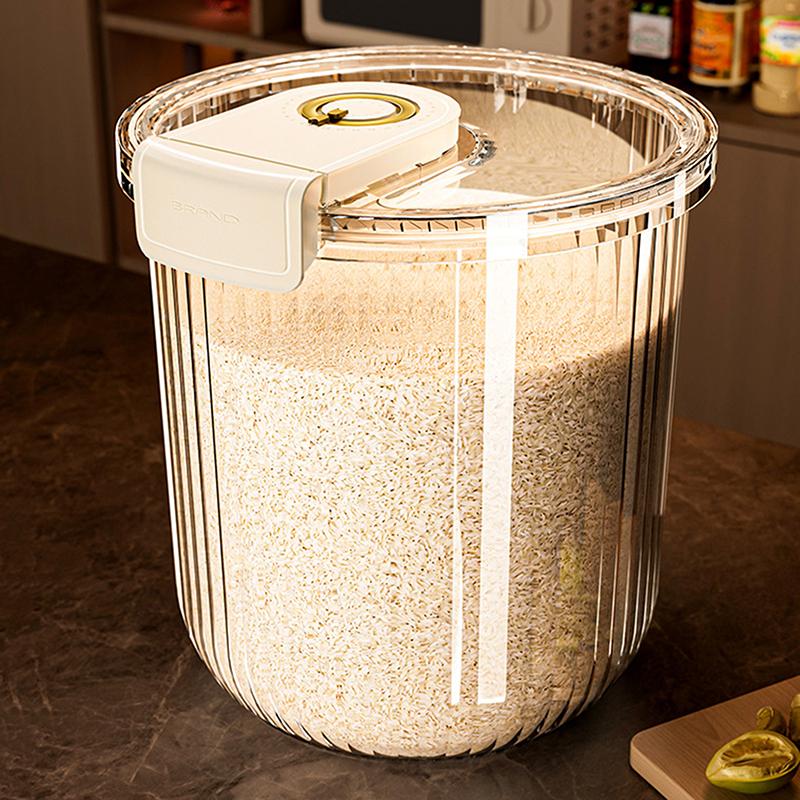 7.5Kg Automatic Rice Dispenser Insect-Proof Pet Food Rice Organizer Moisture-Proof Sealed Grain Cereal Dispenser Large Capacity