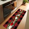 1Pcs Anti Fatigue Kitchen Rug  Merry Christmas BalloonWaterproof Non-Slip Thick Cushioned Kitchen Mat Heavy Duty Comfort Standing Mat for Kitchen