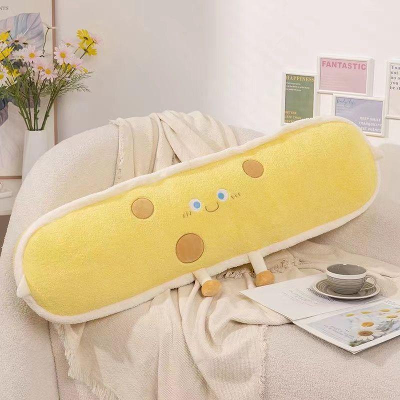Adorable Cheese Body Pillow for Girls - Side Sleeper, Leg-Clamp, Bed Rest & Back Support