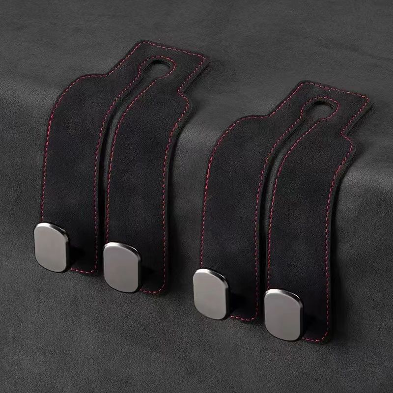 1/2Pcs Car Seat Hooks for Headrest|Double Headrest Purse Hook for Car|Multifunctional Car Seat Back Storage Hook with Metal Hook