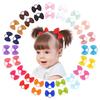 High qualityMorandi 10/20/40/80pcs Hair Bands, Simple Fashion Solid Color Bow Hair Ties for Girls, Polyester Fiber Woven Hair Accessories for Festive