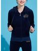 Luxurious Women's Velvet Hooded Two-Piece Sportswear Set - Loose Leg, Hot Drill. Perfect for Spring & Autumn.