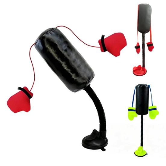 Indoor Cat Exercise Toy Punching Bag Toy, Interactive with Dangling Boxing Gloves, Toys Strong Suction Cup Base, Wobble for Kittens Cats Small Desktop