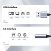 B03B-USB zu 3,5mm Klinke Audio-Adapter USB zu Audio-Klinken-Adapter Headset USB A zu 3,5mm Buchse Externe Stereo-Soundkarte