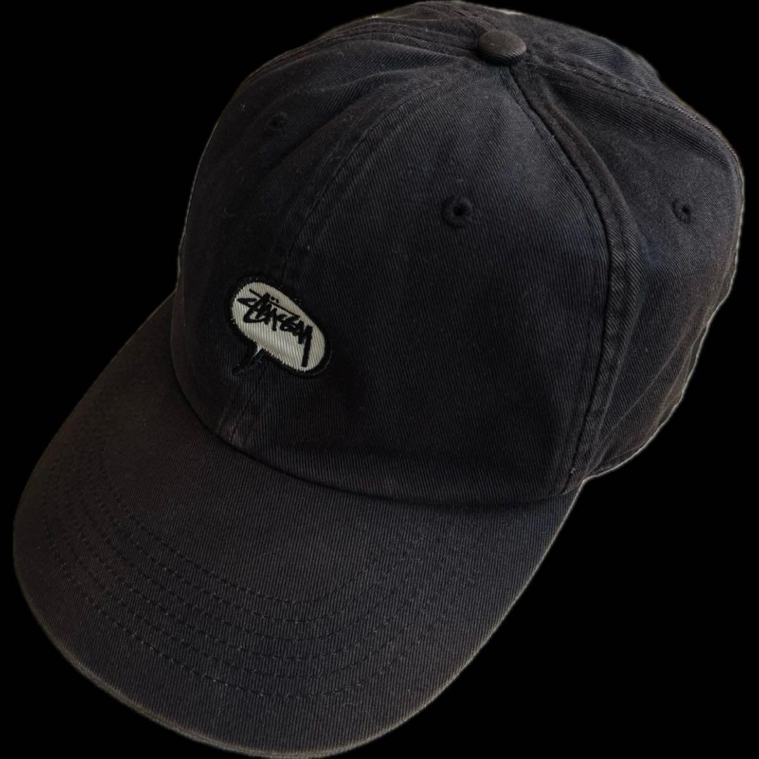 

[USED] Speech bubble logo old Stussy embroidered Headgear 6-panel cap