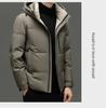 Men's Stylish Hooded Down Jacket - Versatile, Warm, Thick Coat for 2025 Winter Business Casual