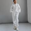 Womens Soft Fleece-Lined Long Sleeve Hoodie Elastic Waist Pants Set Casual Sporty Outfit Daily Wear