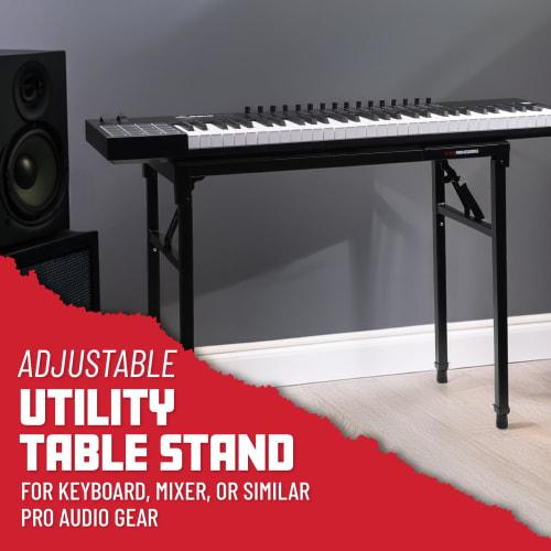 GATOR Frameworks Keyboard Stand with Level, GFW-UTILITY-TBL (Weight Capacity: 60kg)