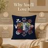 Band U-U2S Cushion Cover Double-Sided Printed Pillow Cover Hypoallergenic Dust-Mite Proof