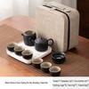 Japanese Style Black Pottery Kung Fu Tea Set
