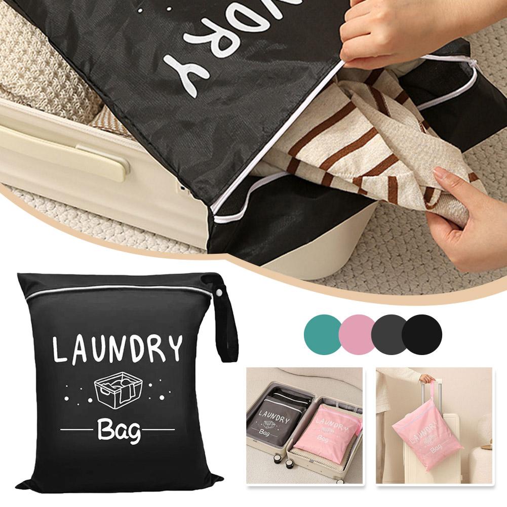 Multiple Colors Available, Multifunctional Travel Storage | Polyester Laundry Storage Bag, Zipper Closure, Portable and Foldable