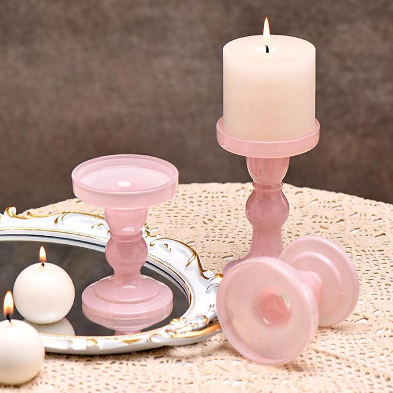 Portacandele a colonna in vetro Candeliere Portacandele affusolate per casa Camino Tavolo Bagno Decorazione Matrimonio