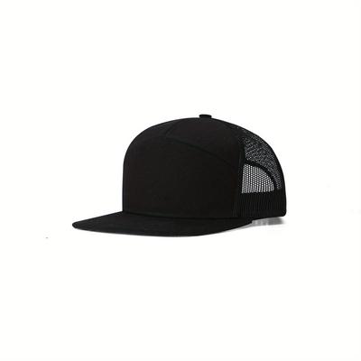 Atmungsaktive Patchwork Mesh Snapback Kappe Verstellbare Sonnenschutz Baseballkappe Für Damen Herren Sommer Wandern Truckerhüte Papa-Hut