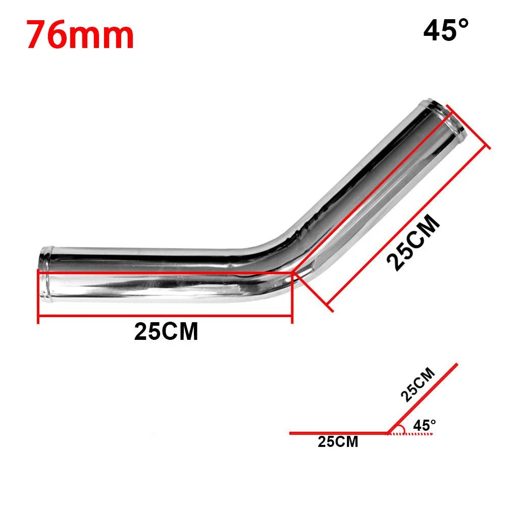 Universelles L-S-Typ-Aluminiumrohr 76mm 89mm 3 Zoll 3,5 Zoll Kaltluftansaugrohr für Rennwagen Turbo Hoher Durchfluss 0/45/90/180 Grad