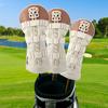 1pc Golf Club Headcovers Decorable Anti-Scratch Protection Cover For Golf 1/2/UT Wooden Pole Covers Replace Accessories