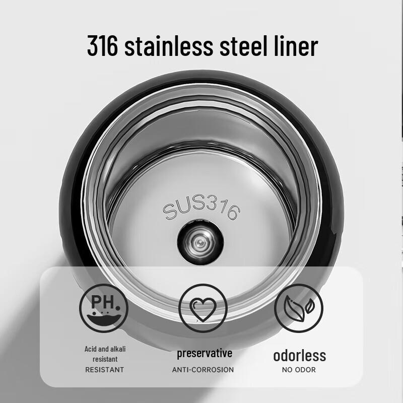 TOMIC 316 Stainless Steel Insulated Mug with Tea Infuser