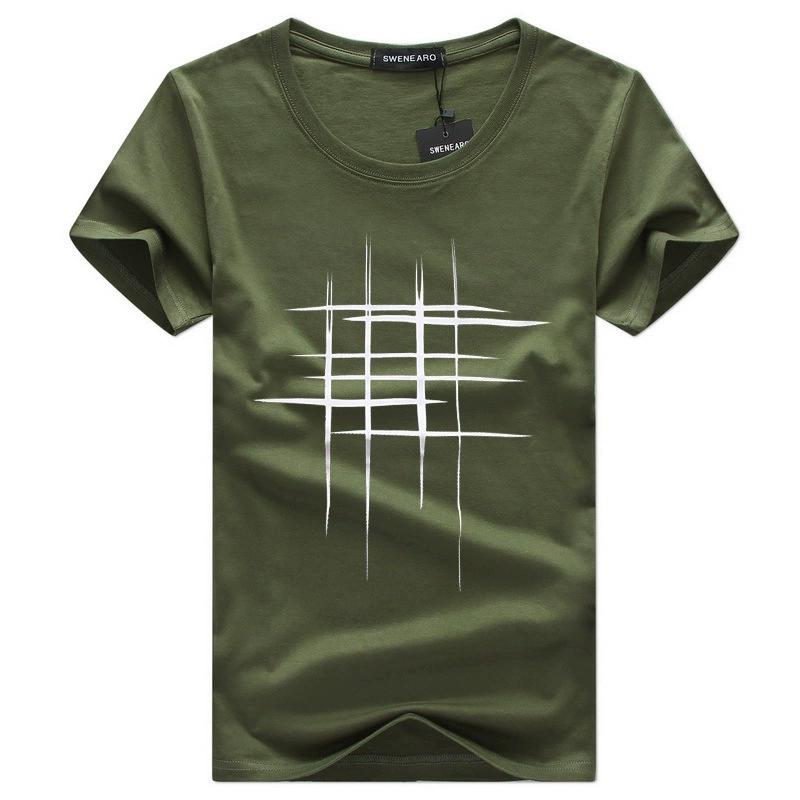 Large Short Sleeved T-shirt Men's Top Half Sleeve Cross Shaped