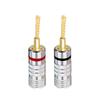 24K Musical Sound Banana Plug Gold Plated Pin Screw Type Nakamichi Banana Plug for Speaker Wire Banana Connectors Plugs Jack