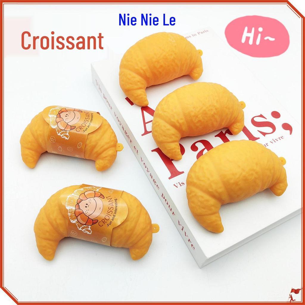 Croissant Decompression Squeeze Toy - Novelty Stress Relief