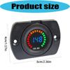 Universal 12V/24V LED Digital Voltage Meter with Color Screen for Car Motorcycle Easy Installation Anti Glares Design