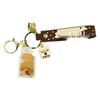 Floating Oil-Filled Bear Milk Tea Cup Keychain - Cute Backpack Pendant for Couples