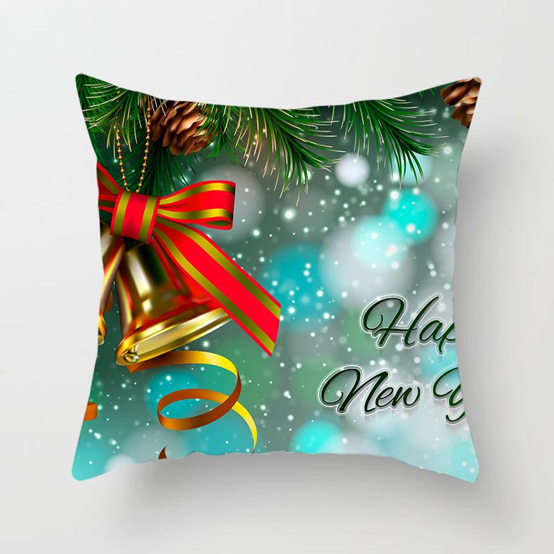 Christmas Throw Pillow Set Santa Claus Sofa Gift Home Decor Pillowcase Christmas Gift Pillowcase