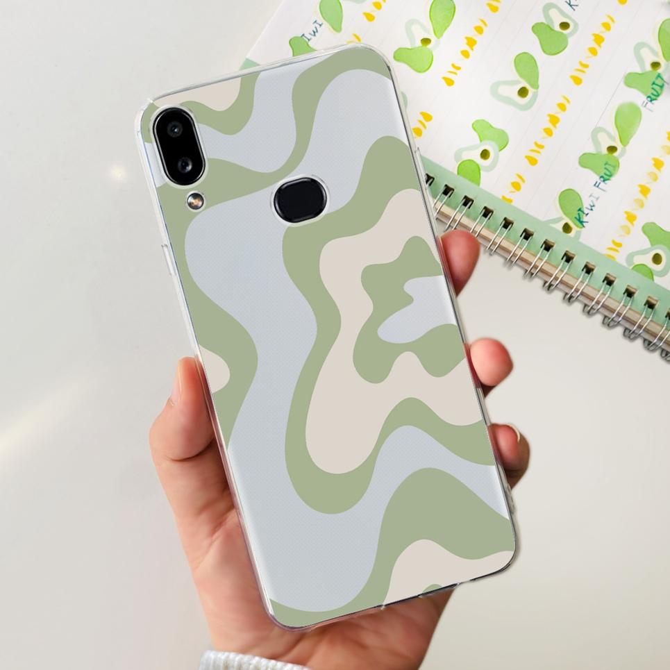 For Samsung Galaxy A10s SM-A107F Case Cute Dinosaur Astronaut Clear Silicon Soft Cover For Samsung A10s A 10 S A10 Phone Case