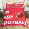 Ice Hockey Duvet Cover Hockey Sports Event Comforter Cover For Boys Girls Eat Sleep Hockey Winter Sports Hobby Bedding Set