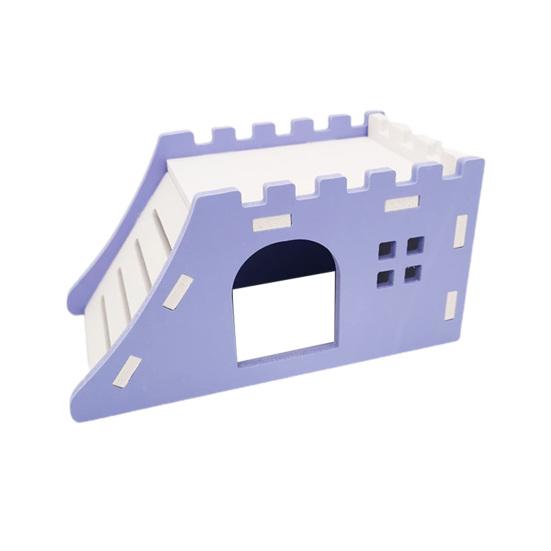 Yousheng Hamster Villa with Ladder Ventilated Entertainment Venues Small Animal Hideout House for Golden Bear Rat
