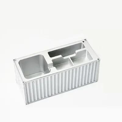 Customizable Model Shipping Container Pen Holder Artistic Storage Box Present Idea For Workspace Supplies And Stationery