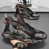 Autumn national sports shoes printed outsole ultra-light heightening platform running dad shoes large size men's shoes