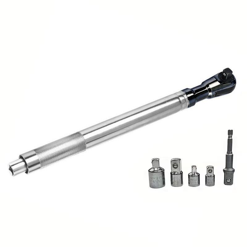 Manual Pneumatic Extended Ratchet Wrench Wide Compatibility Anti-Slip Handle Socket Adapters for Household Maintenance