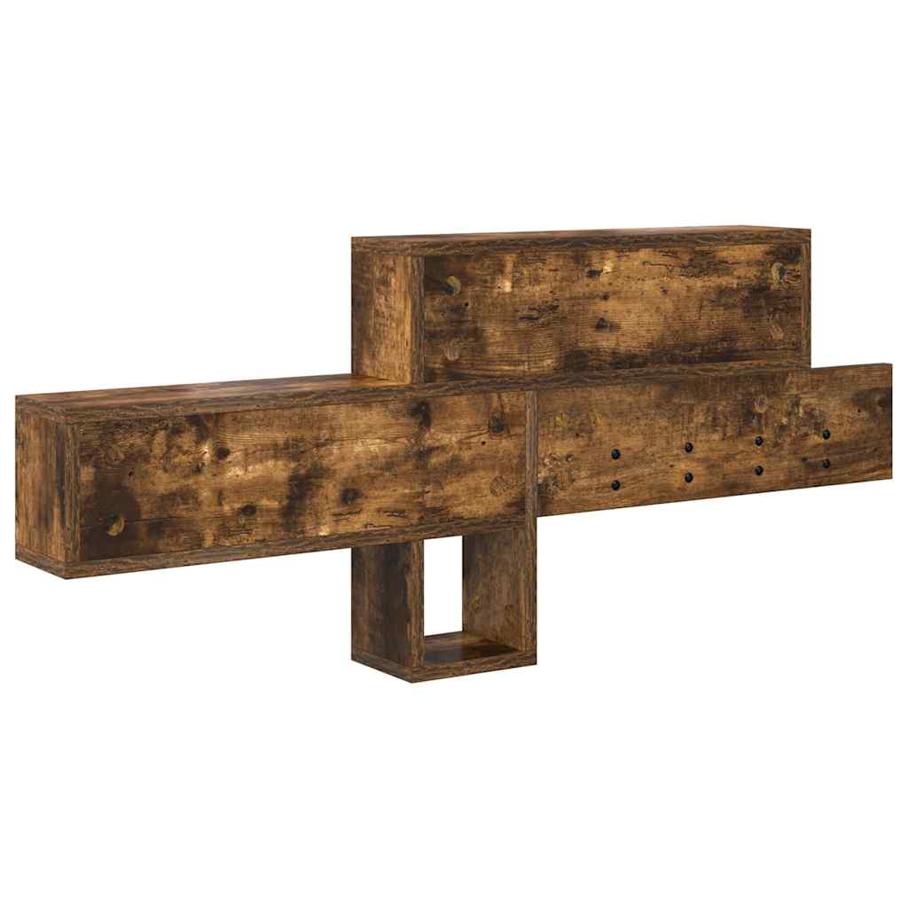 Wall mounted Nightstand Smoked Oak 100 x 12 x 43.5 cm