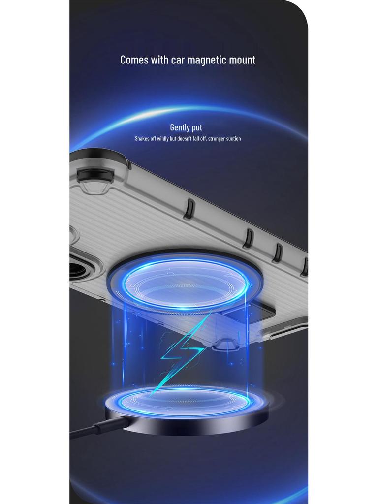 Samsung S25 Ultra/A55 Magnetic Ring Holder Airbag Case