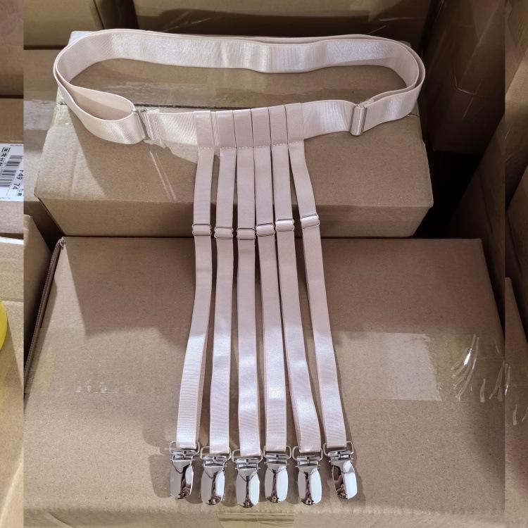 European & American Fashion Women's Garter Belt with Elastic Stocking Clips