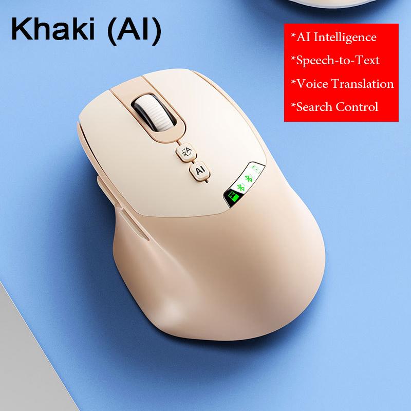 2.4G + Bluetooth Dual-Mode Wireless Charging Mouse with Digital Screen Display Silent Ergonomic Design Office Universal Mouse