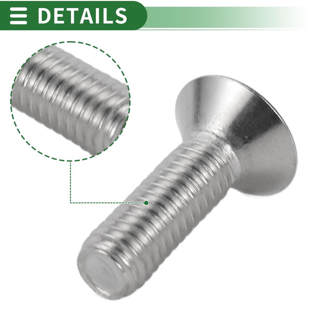 Motoforti Universal Car Modify M6 Gasket Bolt License Plate Frame Screw M6x1.0 Aluminum Fit Aluminum Alloy Gold Tone 1 Set