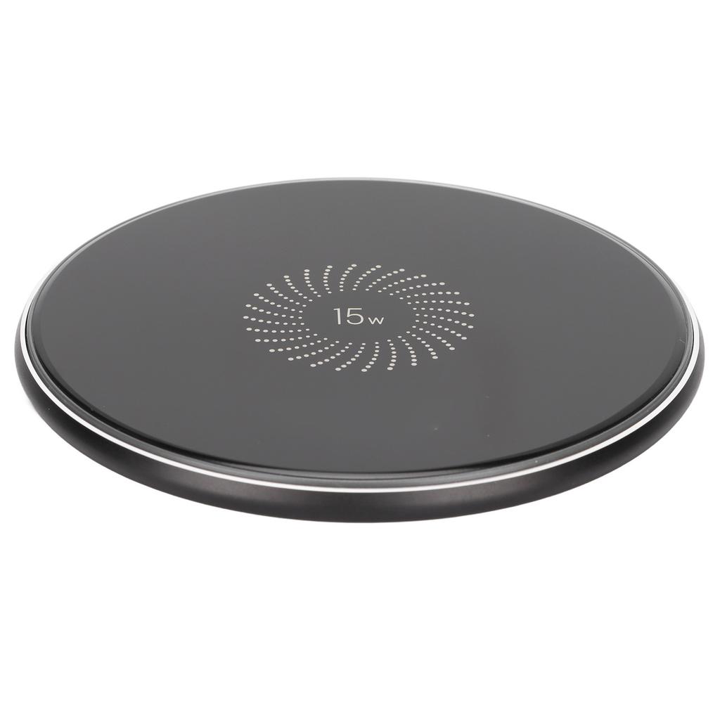 15W Wireless Fast Charger with 1m TypeC Cable Pure Copper Coil Fast Wireless Charging Pad