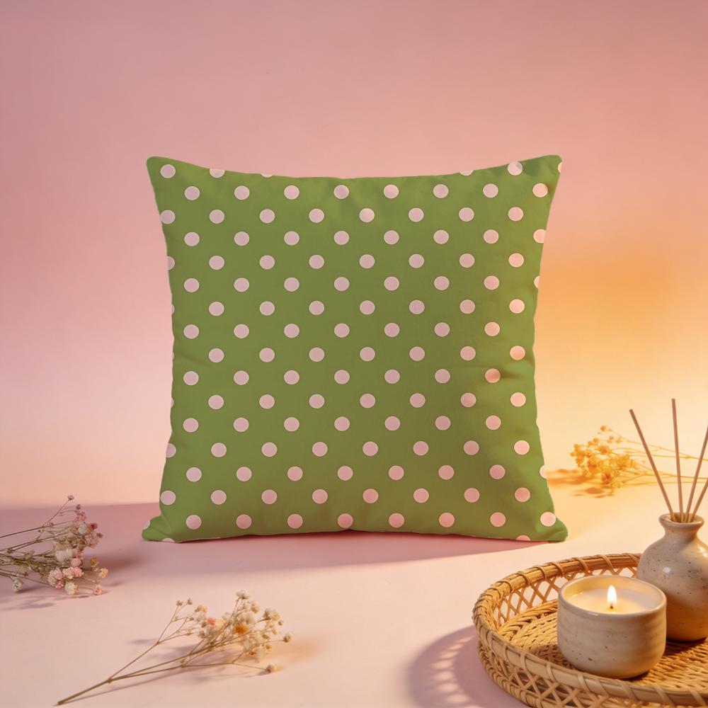 Retro American Polka Dot Cushion Cover Comfortable Durable Pillow Cover MultiScene for Home Office Car Sofa