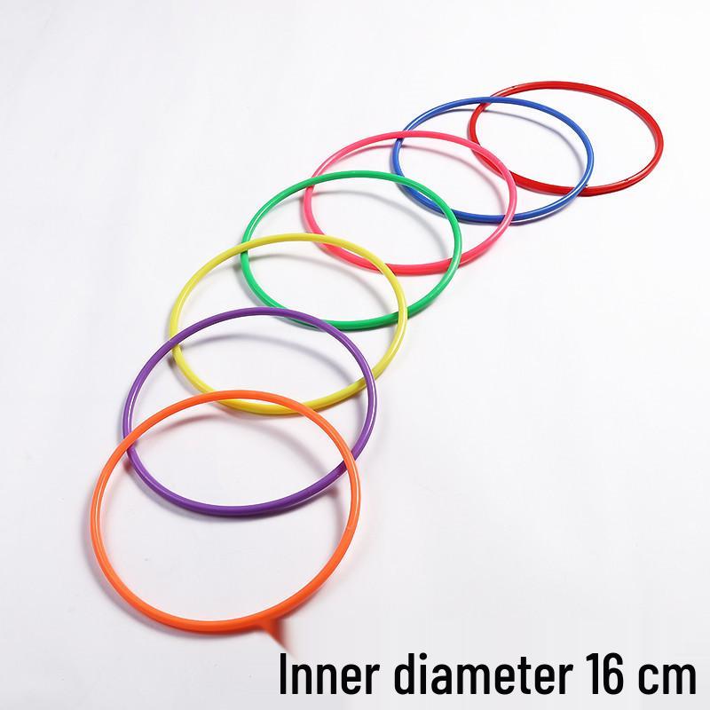 Seven-Color Plastic Marker Cones and Rings for Outdoor Sports Training